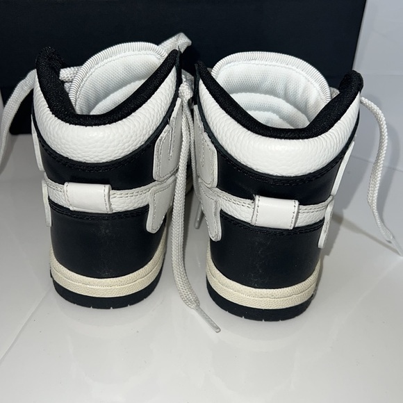 AMIRI Toddler High Top Genuine Leather Skull Bone Sneakers Size 9C - Picture 11 of 14
